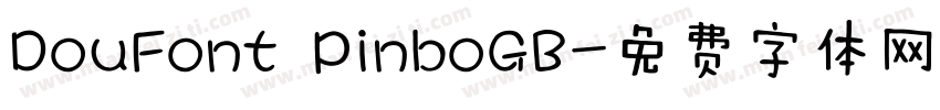 DouFont PinboGB字体转换